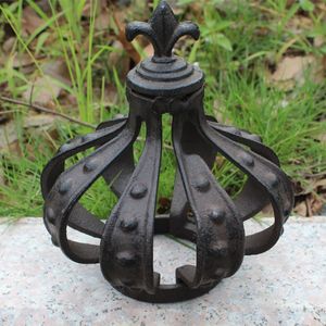 2 Pieces Cast Iron Crown Antique Ornaments Retro Home Office Hotel Bar Pub Club Table Desk Decorations Metal Crafts Vintage Gardening Art