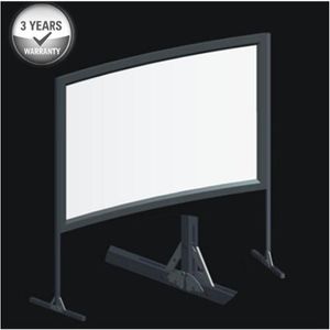 F3WWAW- 2.35:1 ultrawide Sound white Woven Acoustic transparent 4K Curved Fixed Frame home theater Projector Projection Screen