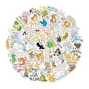 Waterproof Super Cute Cartoon Animal Stickers For Car Laptop Phone Pad Bicycle Decal Kids Gift Tiger Elephant Lion