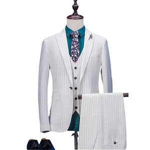 Newest One Button Groomsmen Peak Lapel Wedding Groom Tuxedos Men Suits Wedding/Prom/Dinner Best Man Blazer(Jacket+Tie+Vest+Pants) 463