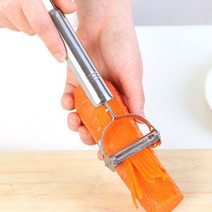 Vegetable Slicer Peeler Tools Carrot Potato Fruit Shred Stainless Steel Slicers Durable Razor Sharp Dual-use Vegetables Grater BH2417 TQQ