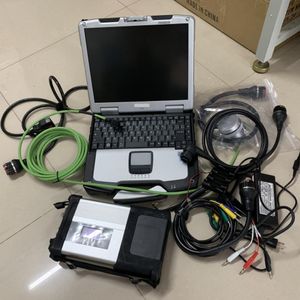 strumento diagnostico super MB star c5 connect con lo scanner per auto e camion del laptop Toughbook CF30 hdd