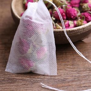 1000pcs/lot çay poşetleri 9 x 10 cm Boş kokulu çay poşetleri String Cennet Filtre Kağıdı