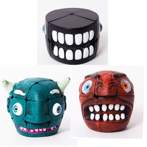 3x3x3 Carni Chaak Ghost Head Tipo Magic Cube Twist Puzzle Fancy Toy Rompicapo in Offerta