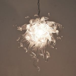 Modern Clear Transparent Glass Chandelier Pendant Lamps Energy Saving Light Source Long Chain Hanging Crystal Chandelier lights