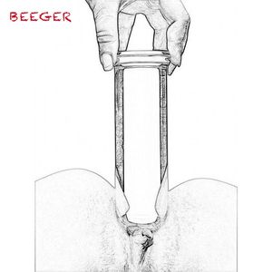 Pilar Beeger Duży cylinder szklany, szkło Dildo Duży ogromny Duży Glassware Penis Crystal Anal Plug Kobiety Sex Zabawki dla kobiet Y200421