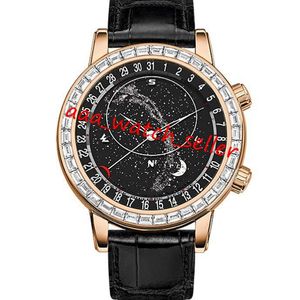 5 styles top quality mens luxury watch 44mm Grand complications 6102 6104 6104R 6104G skychart dial Miyota 8217 automatic movement sapphire