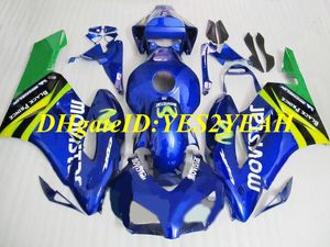 Kit de Carenagem Motocicleta personalizado para Honda CBR1000RR 04 05 CBR 1000RR 2004 2005 CBR1000 ABS Top azul Verde Fairings set + Presentes HM60