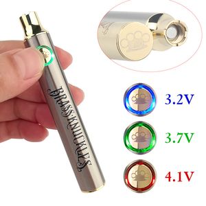 Brass Knuckles Battery 650mah 900mah Gold Wooden Variable Voltage Vape Pen For 510 Thraed Thick Oil Cartridges kit