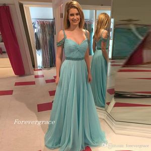 2019 Neue Ankunft Einfache Lange Perlen Abendkleid Hohe Qualität Ärmellose Formale Party Kleid Nach Maß Plus Größe
