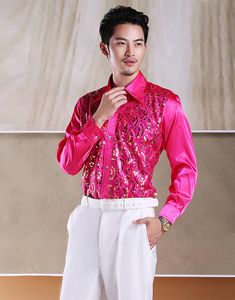 高品質綿長袖新郎シャツ男性小さな尖った襟折りフォーマルな機会のドレスシャツ NO 06
