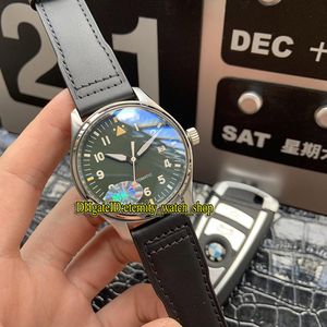 Hochwertige MKSF-Fliegeruhren, Spitfire-Fighter-Serie 326802, grünes Zifferblatt, Miyota 9015, automatische Herrenuhr, 316L-Stahlgehäuse, Sportuhren