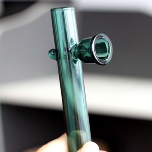 Tratt Skorsten Glas Hand Rökning Pipes Steamrollers Färgad Lab tobakspipa med skål