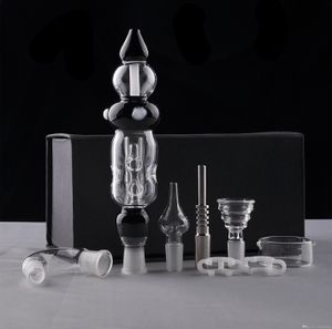 hookahs black bong set 3.0 with titanium nail bongs oil dabber rigs