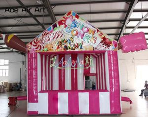 Easy Set Up And Take Away Outdoor Portable Inflatable Concession Inflatable Food Booth Carnival Treat Shop Candy Floss booth