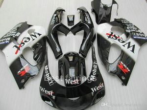 Suzuki GSXR600 için ZxMotor Fairing Kiti GSXR750 SRAD 1996-2000 Siyah Beyaz GSXR 600 750 96 97 98 99 00 PERUTALLAR TT67