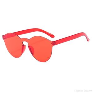 Hurtownia-3 Styl Summer Women Rimless Okulary Przezroczyste Odcienie Okulary Słońce Kobieta Fajne Cukierki Kolor UV400 Okulary Okulos de Sol Hzyj288