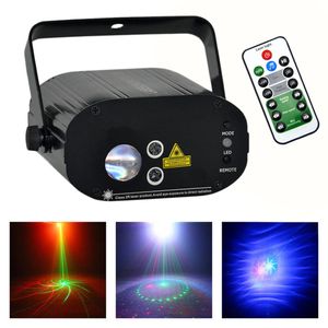 AUCD 3W RGB LED Lights Sound Activated Portable Mini Projector Lightings Machine Laser Lighting for DJ Party Show Holiday Decoration W-08RG