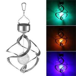 RGB solar light garden light, solar lawn lamps lighting wind chime wind trimmer LED night light, used for corridor courtyard holiday party