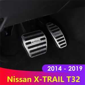 لنيسان اكس-تريل X تريل XTrail T32 2014 2015 2016 2017 2018 AT السيارات مسرع دواسة الفرامل الوسادة الغاز الدواسات لزينة السيارات التصميم