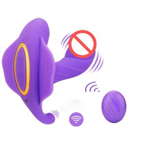 Bärbara trosor dildo vibratorer fjärrkontroll vibrator kvinnlig onani värme fjäril vibrerande vuxen sex leksak j2329