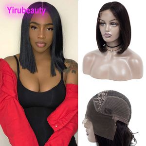 البرازيلي 10A Human Hair 13x4 Lace Bront Wig Remy Bob Wig 8-18inch reative virgin hair color color color