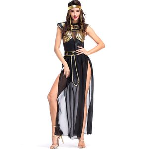 Attractive Sexy Ladies Fancy Dress Women Exotic Egyptian Cosplay Costume Cleopatra Halloween Dress Mesh Egypt Queen Club Suit