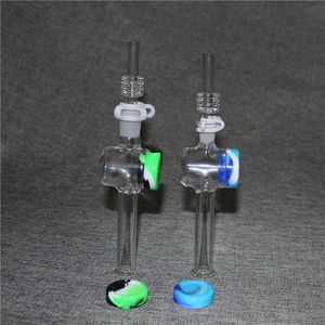 Narghilè 10mm 14mm Quarzo Dab Punte di paglia per Mini bong Kit Banger Nail Vetro Acqua Bong Tubi strumenti dabber cera