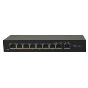 Freeshipping BV Tech 8 Port Gigabit PoE Switch 96W 57V 802.3af 100Mbps-SW800G RJ45-Ports Unterstützt Port-Auto-Flip