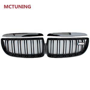 Błyszczący Czarny ABS Materiał Przednia Body Zestaw Bumper Mesh Grill Grille dla 3 serii E90 Car Styling