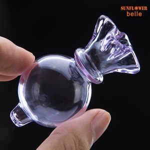 Bolha de vidro Carb Cap 30mm Crown Round Ball Dome Smoke Fit Quartz Banger Nail Bong Oil Wax Rig 774