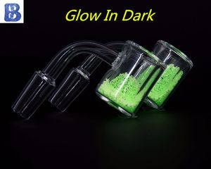 Quartz Banger Nail Bucket With glow in dark luminous Domeless Thermochromic thermal Sands 10mm14mm18mm male female For Glass Bong Dab Rig