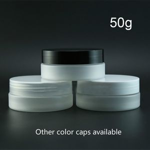 50g Plastikowy Matowy Jar Refillable Cosmetic Cream Facial Butelka Sole kąpielowe Body Lotion Opakowanie Pojemnik Darmowa Wysyłka
