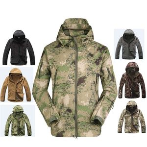 2018 Roupas de caça ao ar livre pele de tubarão tad v4 Tactical Millitical Softshell jaqueta terno homens impermeáveis ​​jaqueta de combate ou calças