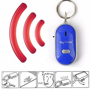 Mini Anti-lost Whistle Key Finder Flashing Beeping Remote Kids Key Bag Wallet Locators Child Alarm Reminder DLH280