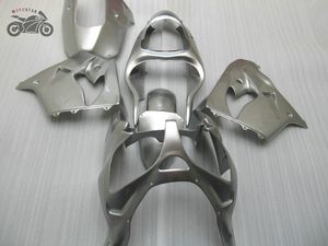 Free Custom motorcycle parts for Kawasaki Ninja ZX-9R 02 03 fairing body kits 2002 ZX9R 2003 ZX 9R silver ABS plastic fairings set