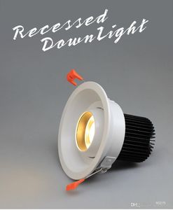 DHL-LED-Einbau-Downlight, winkelverstellbar, integrierter LED-Spot, einbaubar, AC90–260 V, Weiß, 7 W, für Innenbeleuchtung