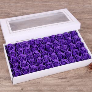Regalo di San Valentino Sapone Rosa Romantica con fiori Banchetto di nozze Decorazione domestica 50 pezzi/scatola