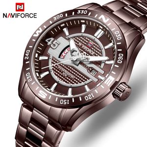 Naviforce Marke Watches Herren Sport Full Stahl Quarzuhr Männer Datum wasserdichte Business Watch Man Relogio Maskulino