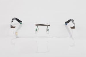 Partihandel-Högkvalitativa slättglasögon Berömd designer Eyeware Klar Moss Metal Ultralight Fashion Classical Oculus Lunette Glasses