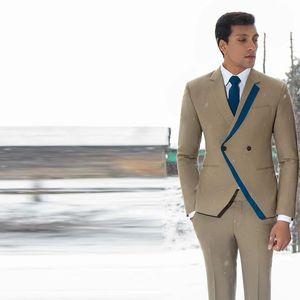 Wholesale mens unique tuxedos for sale - Group buy Unique Champagne Slim Fit Mens Suits One Button Groomsmen Wedding Tuxedos Notched Lapel Groom Suit With Jacket And Pants Prom Blazers