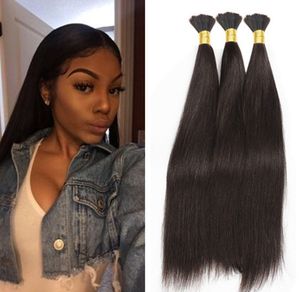 Straight Hair Bulk No Weft Brazilian Bulks Hair For Braids Crochet Braiding