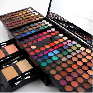 Full Professional Make Up Kit Waterproof Pigmented Eyeshadow Blush Eyebrow Color Cosmetic Miss Rose Makeup Gift Set up