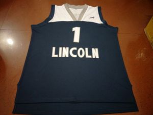 Personalizzato Uomini Giovani donne Vintage # 1 Lance Stephenson LINCOLN Maglia da basket Taglia S-4XL o personalizzata con qualsiasi nome o numero di maglia