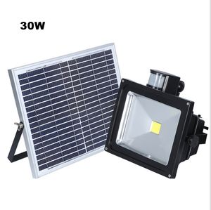 10W 20W 30W 50W Güneş Paneli LED Taşkın Güvenlik Güneş Bahçe Işık PIR Hareket Sensörü Yol Açık Kızılötesi Projektör
