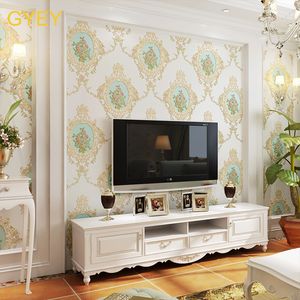 10M 3D European non-woven Fabric Garden Wallpaper American Mirror Flower Bedroom Living Room TV Background Wall Paper