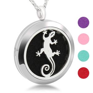 Perfume Aromatherapy Essential Oil Accessories Stainless Steel Gecko Personality Pendant Fashion Gift