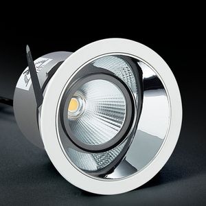 COB LED Downlight 20W 15W 12W teto Rodada Recessed Lamp Novo tipo Downlight Hotel anti-reflexo holofotes AC110V / AC220V