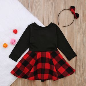 Wholesale party dresses kids for sale - Group buy Toddler Kids Baby Girl Clothing Dress Christmas Headbands Clothes Princess Party Dresses Girls