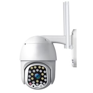 GUUDGO 4-fach Zoom 23LED 1080P HD Wifi IP-Überwachungskamera im Freien Licht-Ton-Alarm Nachtsicht wasserdicht